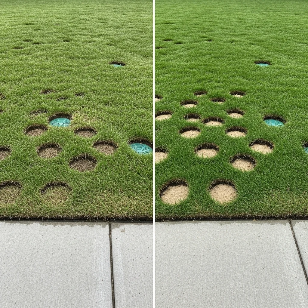 Aeration Black Hill Landscaping Fort Worth