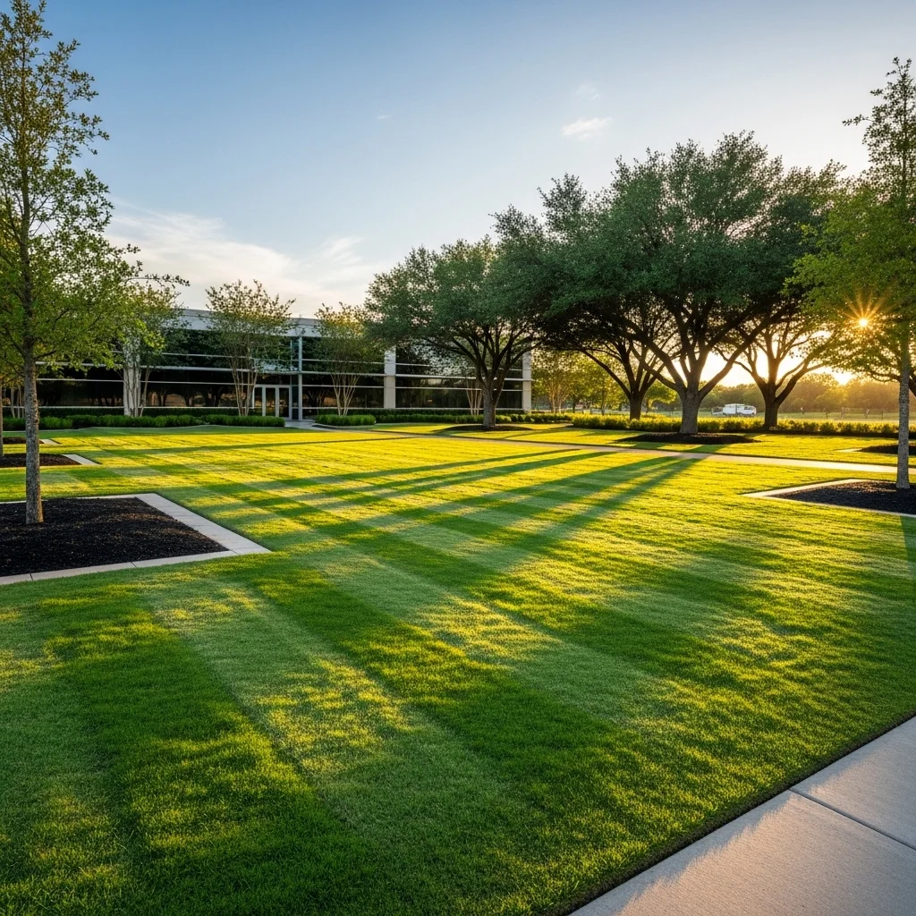 Bermuda grass fertilization treatment in Fort Worth by Black Hill Landscaping