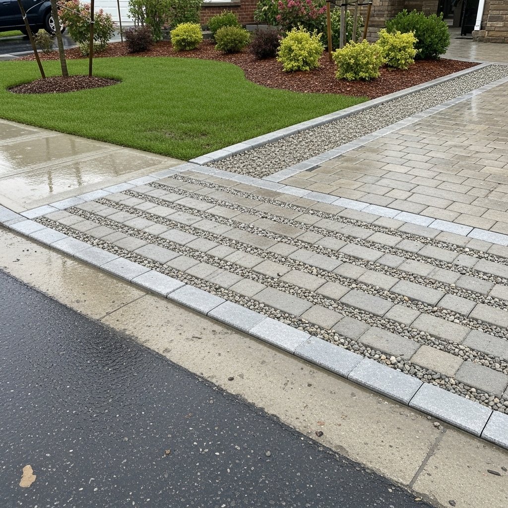Permeable paver installation for Fort Worth drainage management