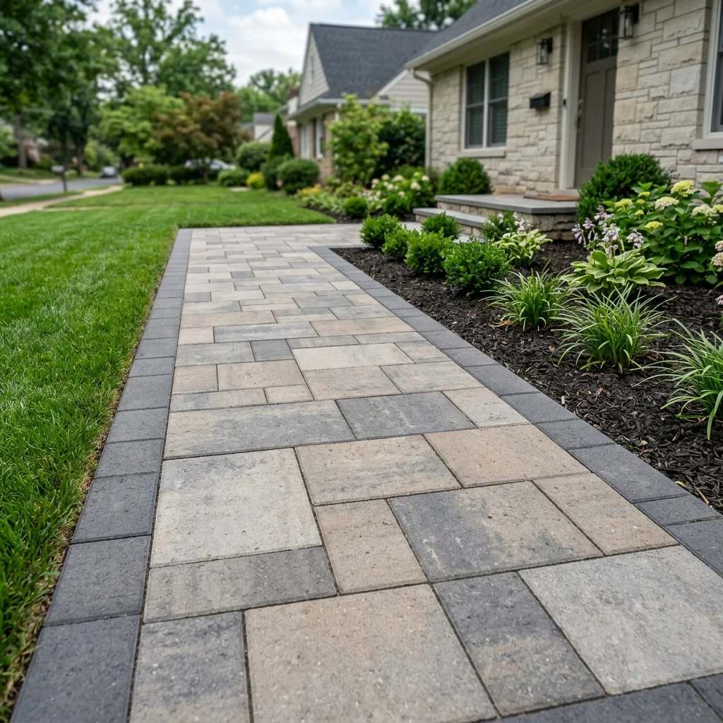 Concrete paver patio options for North Texas hardscaping