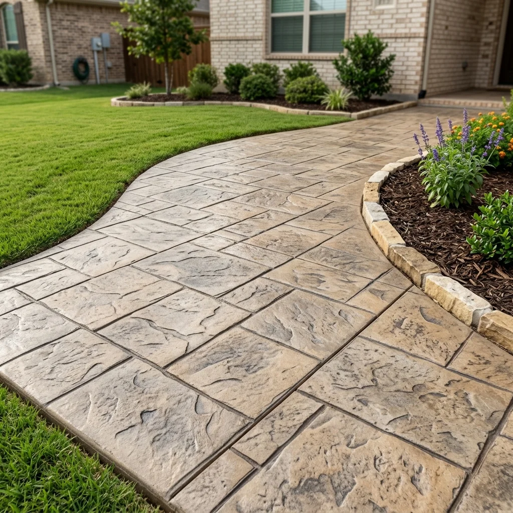 Permeable paver installation for North Texas drainage management