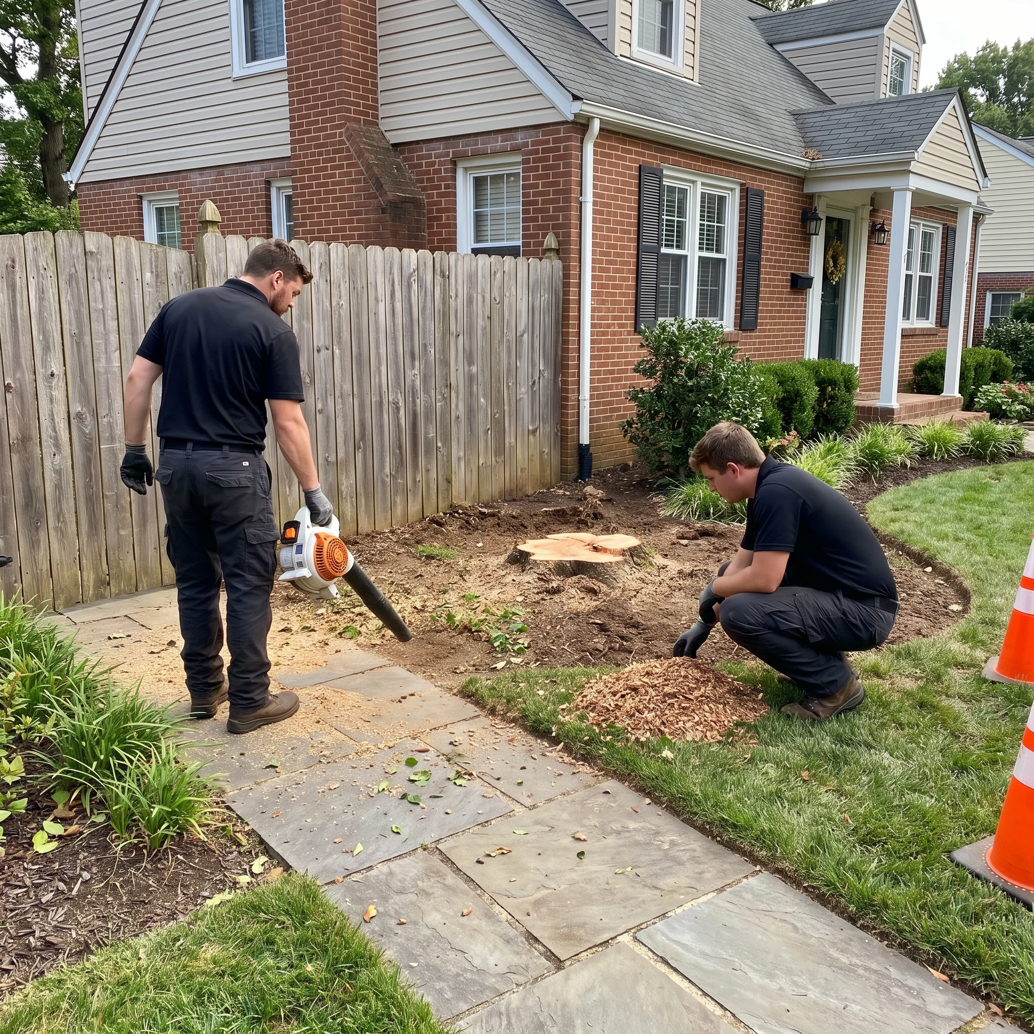 Post Removal Site Recovery and Protection Fort Worth Black Hill Landscaping