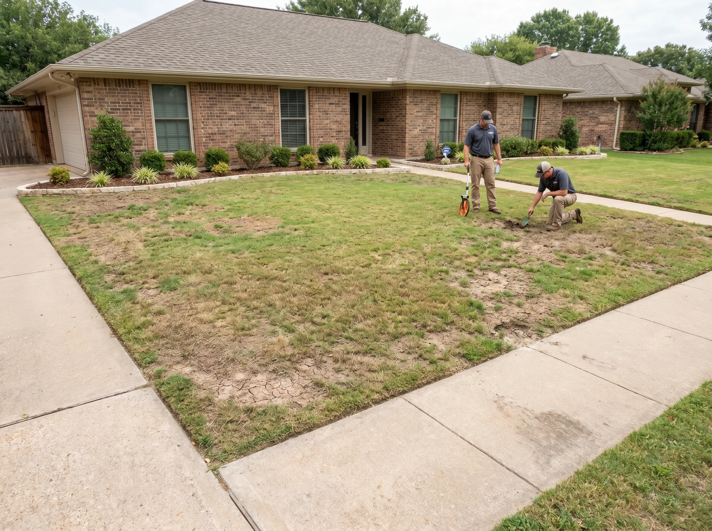 Property Assessment Sod Installation Fort Worth Black Hill Landscaping