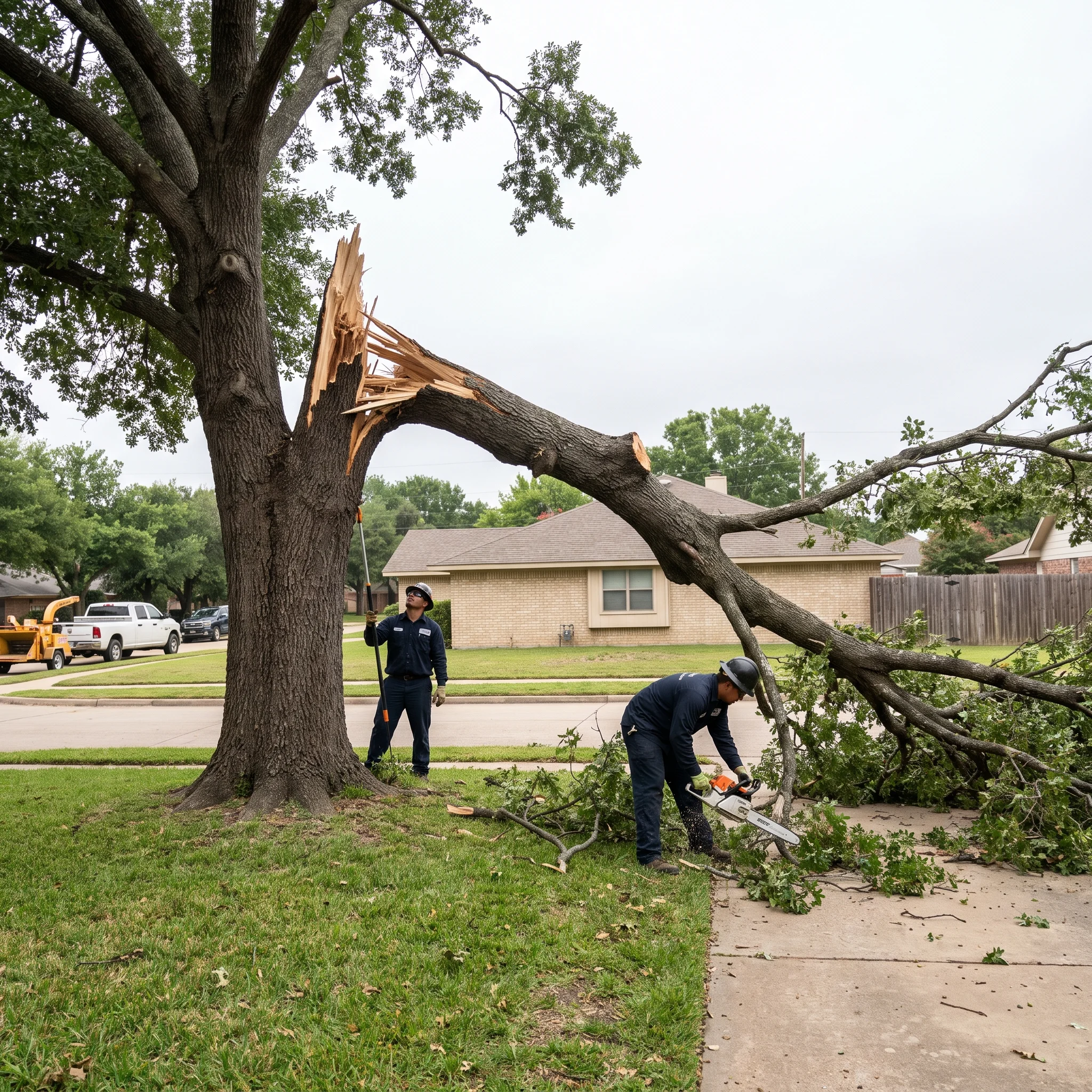 Emergency Tree Care Services Arlington TX Black Hill Landscaping