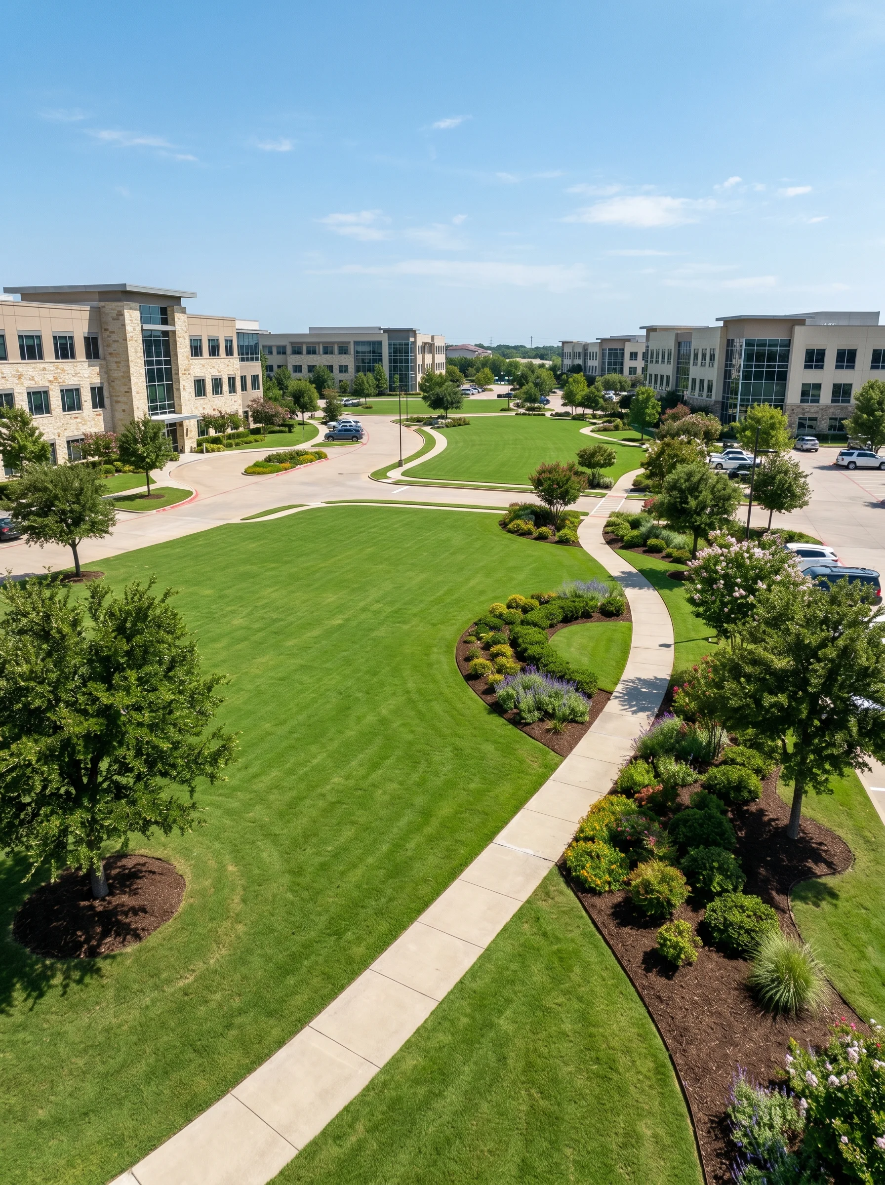 Commercial Fertilization and Weed Control Keller TX Black Hill Landscaping