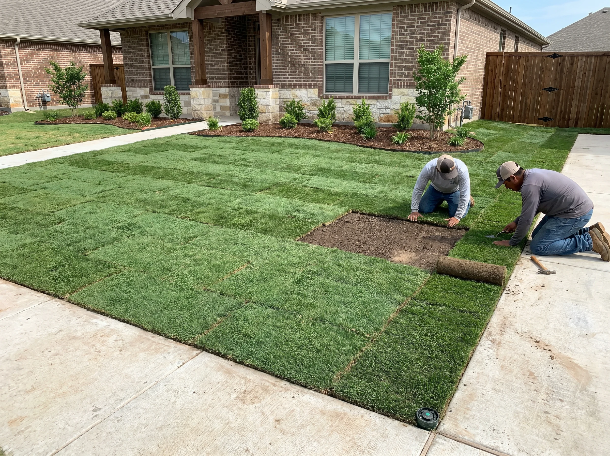 Sod Installation in Colleyville, TX Black Hill Landscaping