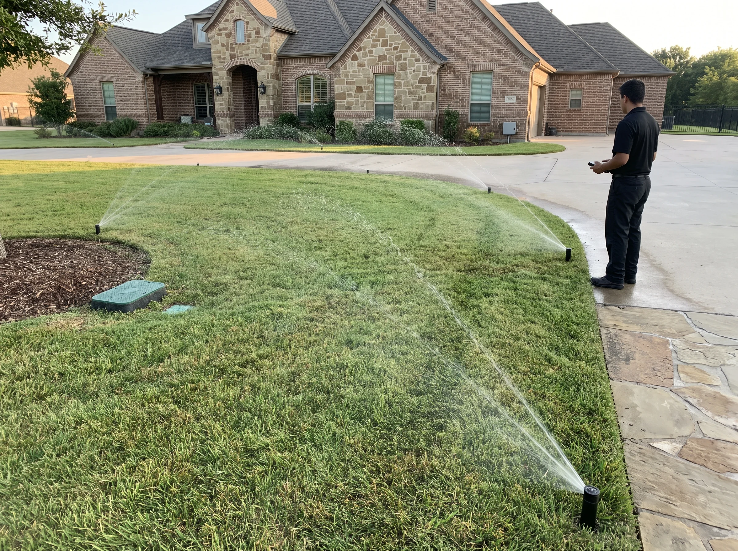 Sprinkler Repair and Inspection Services Southlake TX Black Hill Landscaping