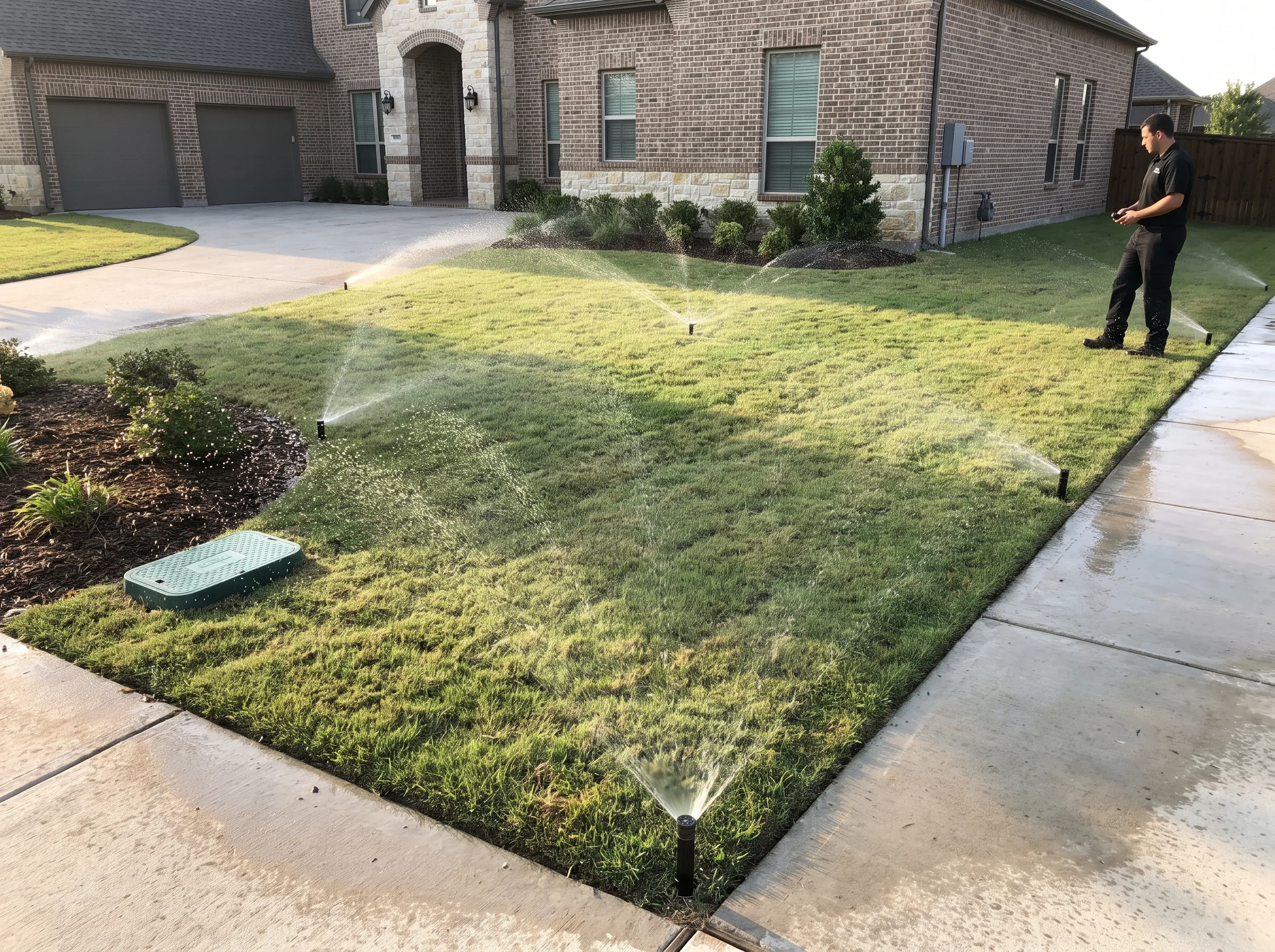 Sprinkler Repair and Inspection Services Keller TX Black Hill Landscaping