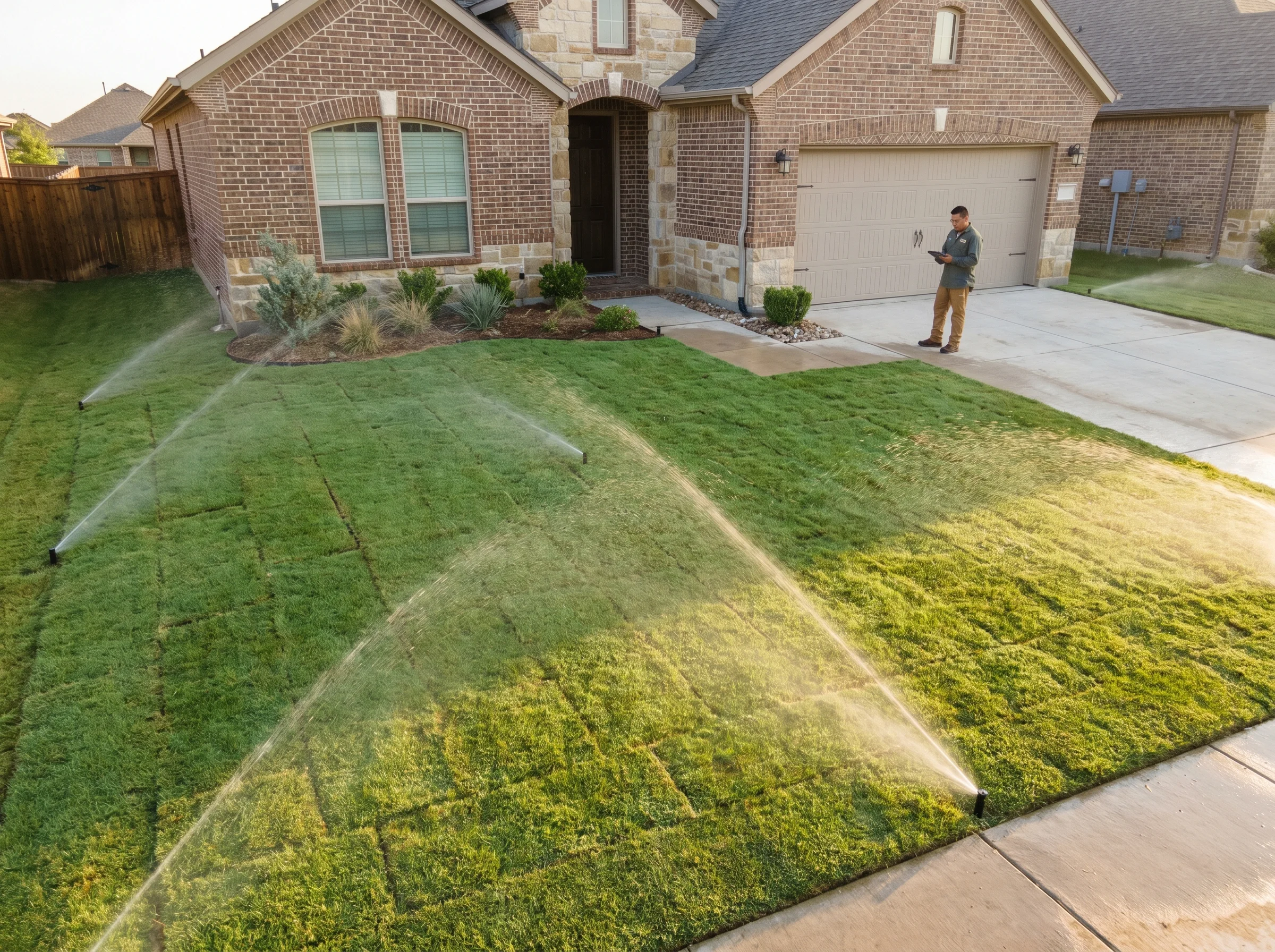 Sod Installation in Colleyville, TX Black Hill Landscaping