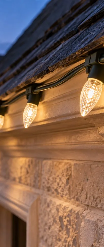 Design inspiration: warm white LED Christmas light detail
