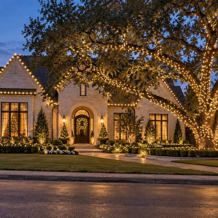 Design inspiration: full-home Christmas light display concept