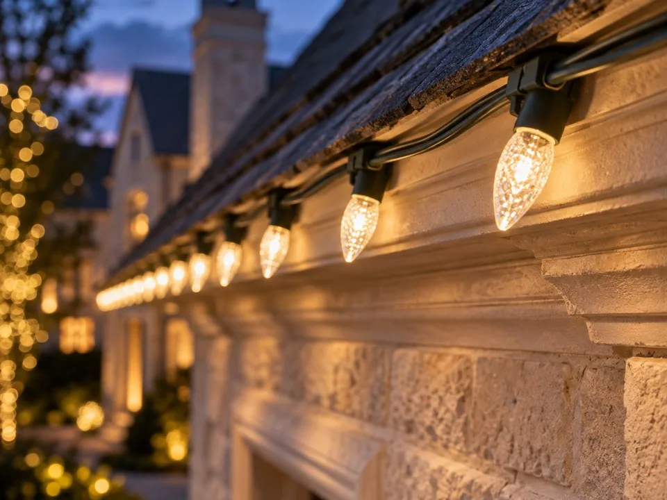 Design inspiration: warm white LED Christmas light color temperature example