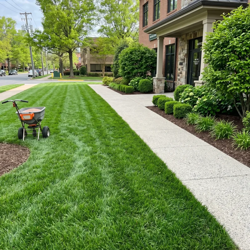 Commercial Fertilization and Weed Control Services Southlake TX Black Hill Landscaping