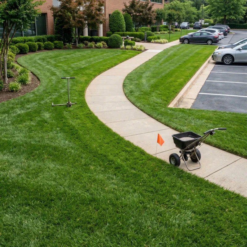 Commercial Fertilization and Weed Control Services Southlake TX Black Hill Landscaping