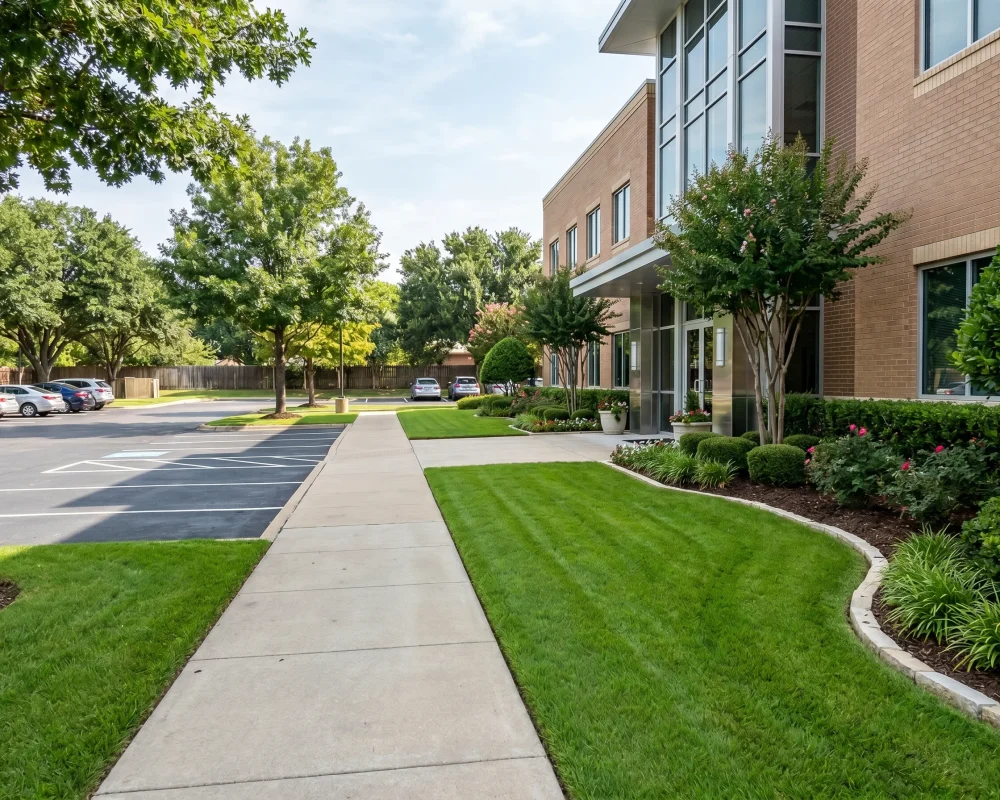 Commercial Landscape Maintenance Benbrook TX Black Hill Landscaping