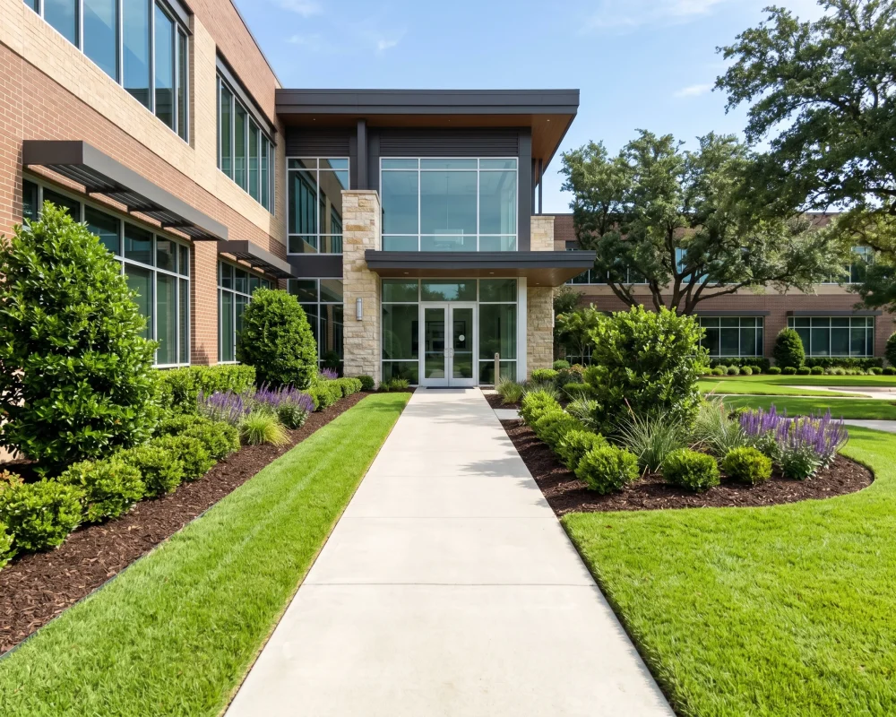 Commercial Landscape Maintenance Benbrook TX Black Hill Landscaping