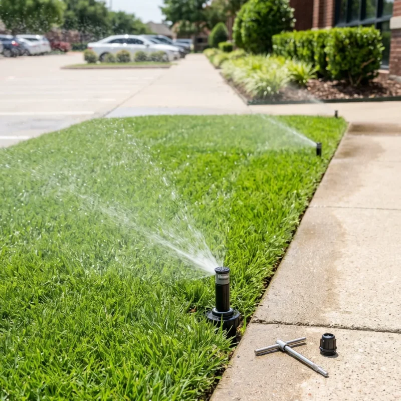 Commercial Irrigation Repair and Inspection Benbrook TX Black Hill Landscaping