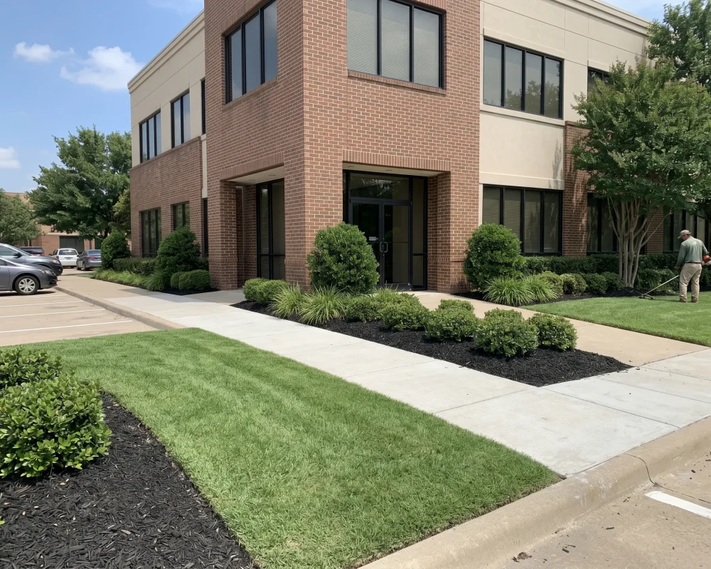 Commercial Landscape Maintenance Colleyville TX Black Hill Landscaping