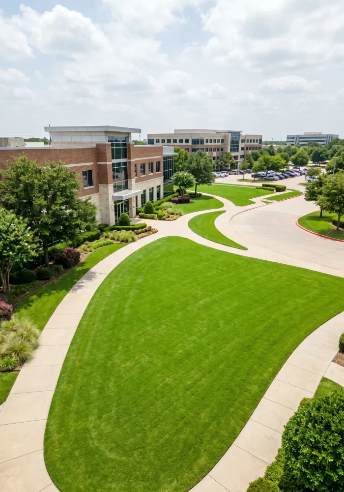 Commercial Lawn Fertilization and Weed Control Aledo TX Black Hill Landscaping