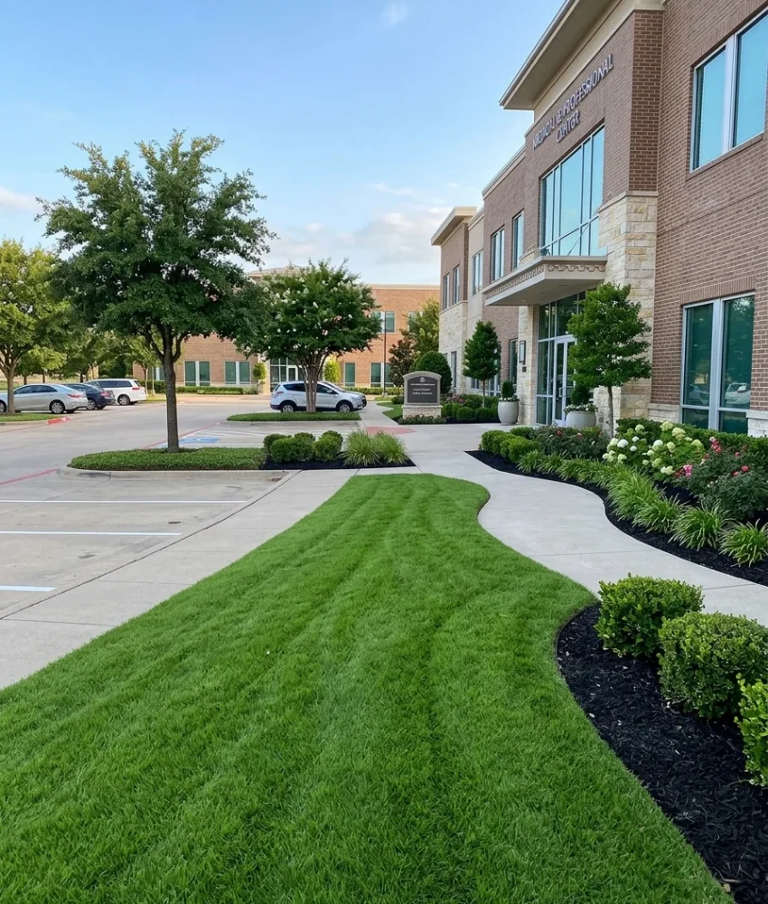 Commercial Fertilization and Weed Control in Colleyville, TX Black Hill Landscaping