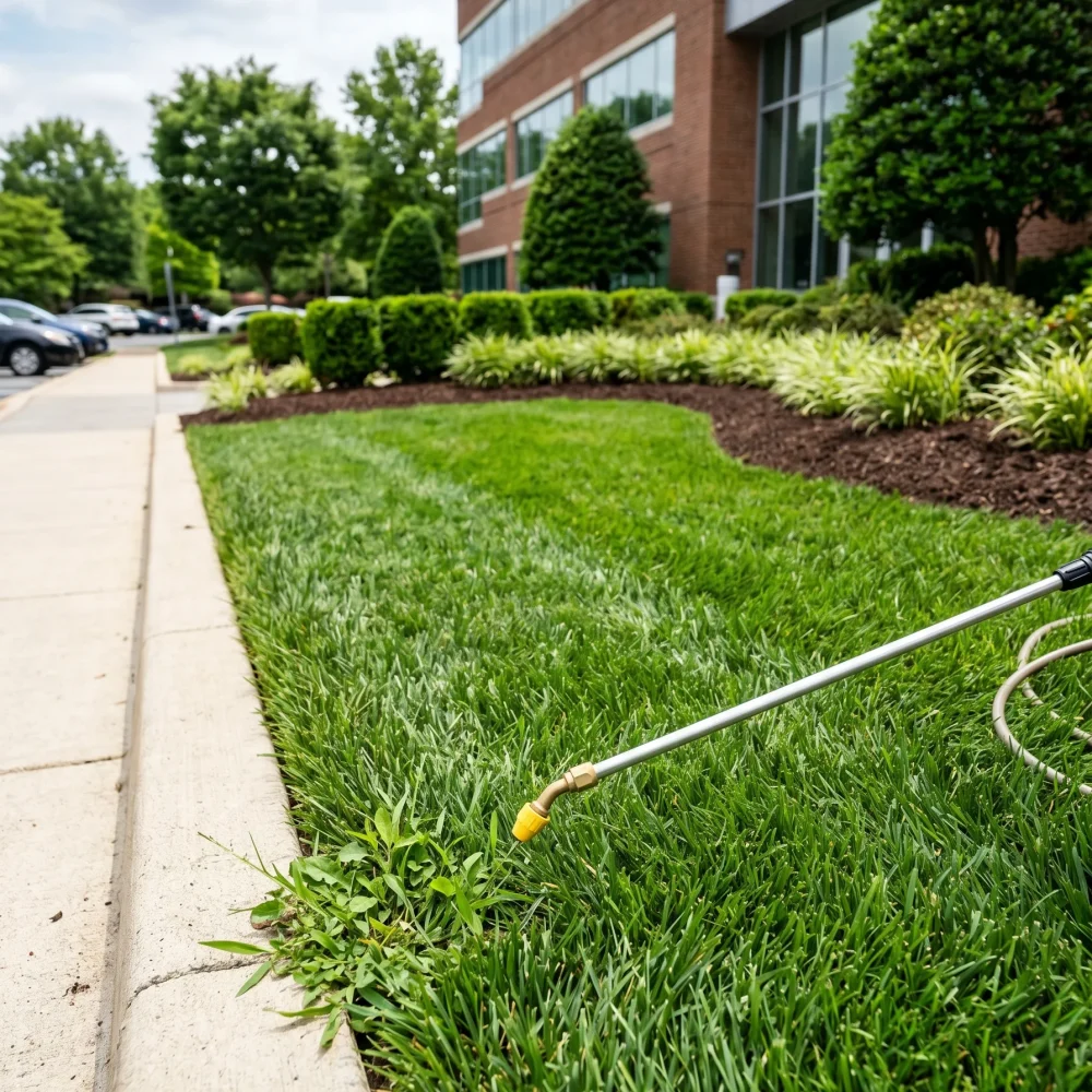 Commercial Fertilization and Weed Control Arlington TX Black Hill Landscaping