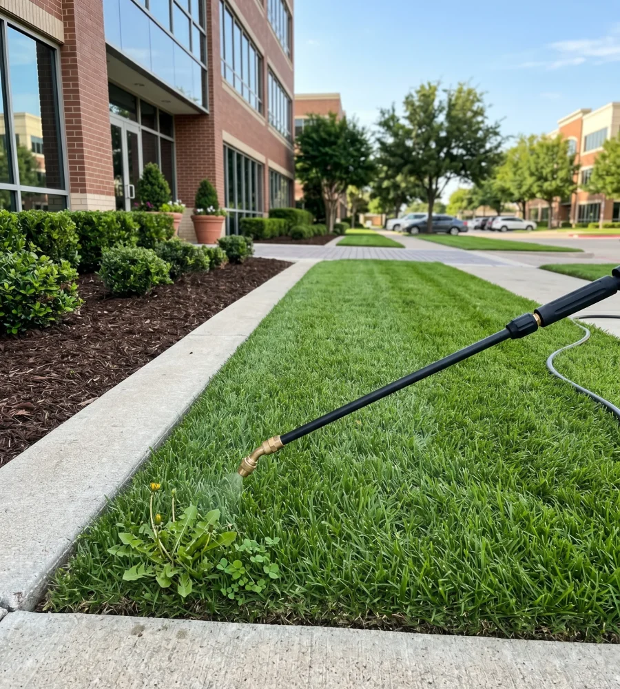 Commercial Lawn Fertilization and Weed Control Aledo TX Black Hill Landscaping