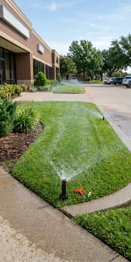 Diagnostic Inspection and Repairs for Commercial Irrigation Systems Fort Worth Black Hill Landscaping