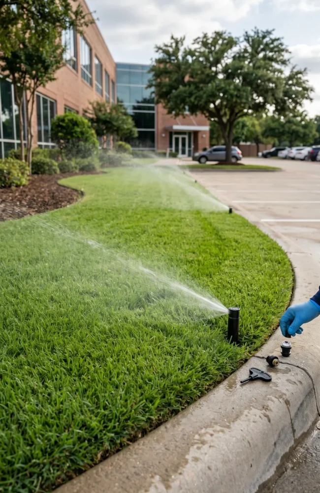 Commercial Irrigation Repair And Inspection Services Keller TX Black Hill Landscaping