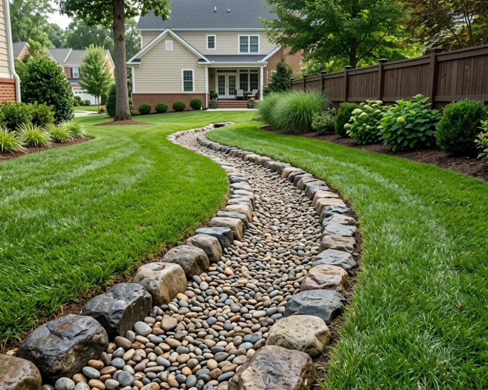 Drainage Channel Protection Fort Worth Black Hill Landscaping
