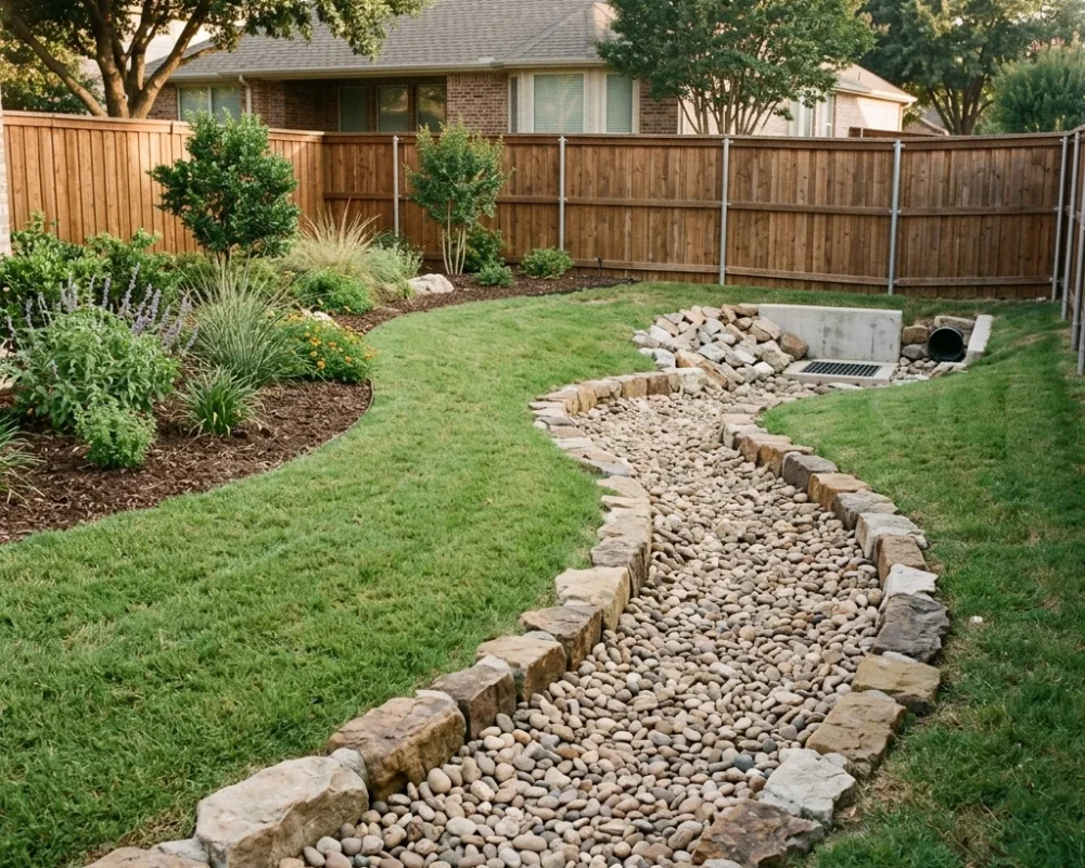 Erosion Control Solutions Keller TX Black Hill Landscaping