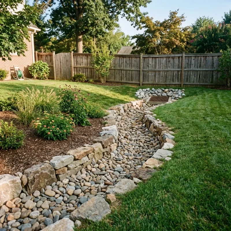 Drainage Channel Protection Fort Worth Black Hill Landscaping