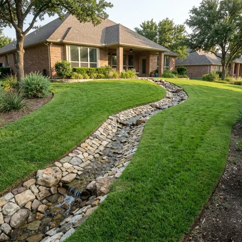 Erosion Control Services Southlake TX Black Hill Landscaping