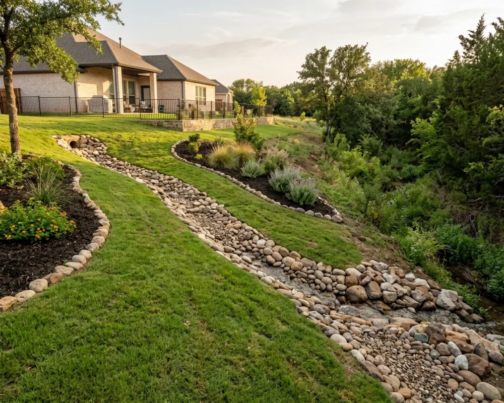 Erosion Control Solutions for Arlington TX Black Hill Landscaping