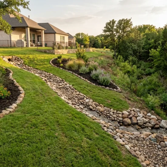 Erosion Control Solutions For Colleyville TX Black Hill Landscaping