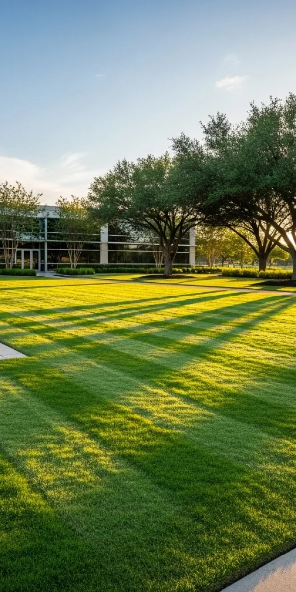 Bermuda grass fertilization treatment in North Texas by Black Hill Landscaping