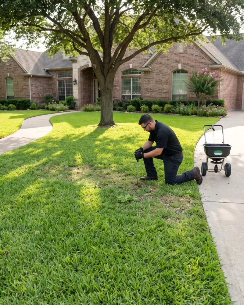 Fertilization and Weed Control In Benbrook TX Black Hill Landscaping