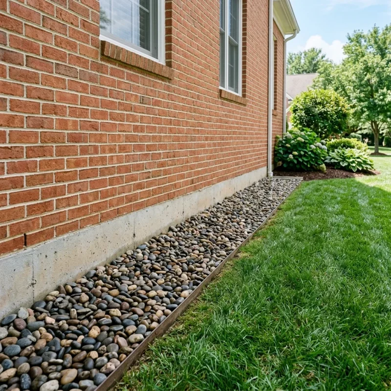 Foundation Perimeter Black Hill Landscaping Fort Worth