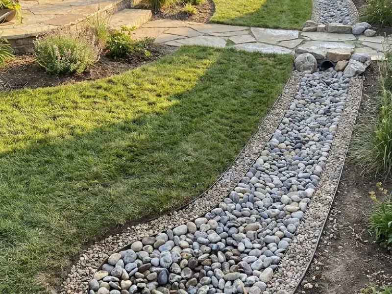 French Drain Installation Black Hill Landscaping Fort Worth