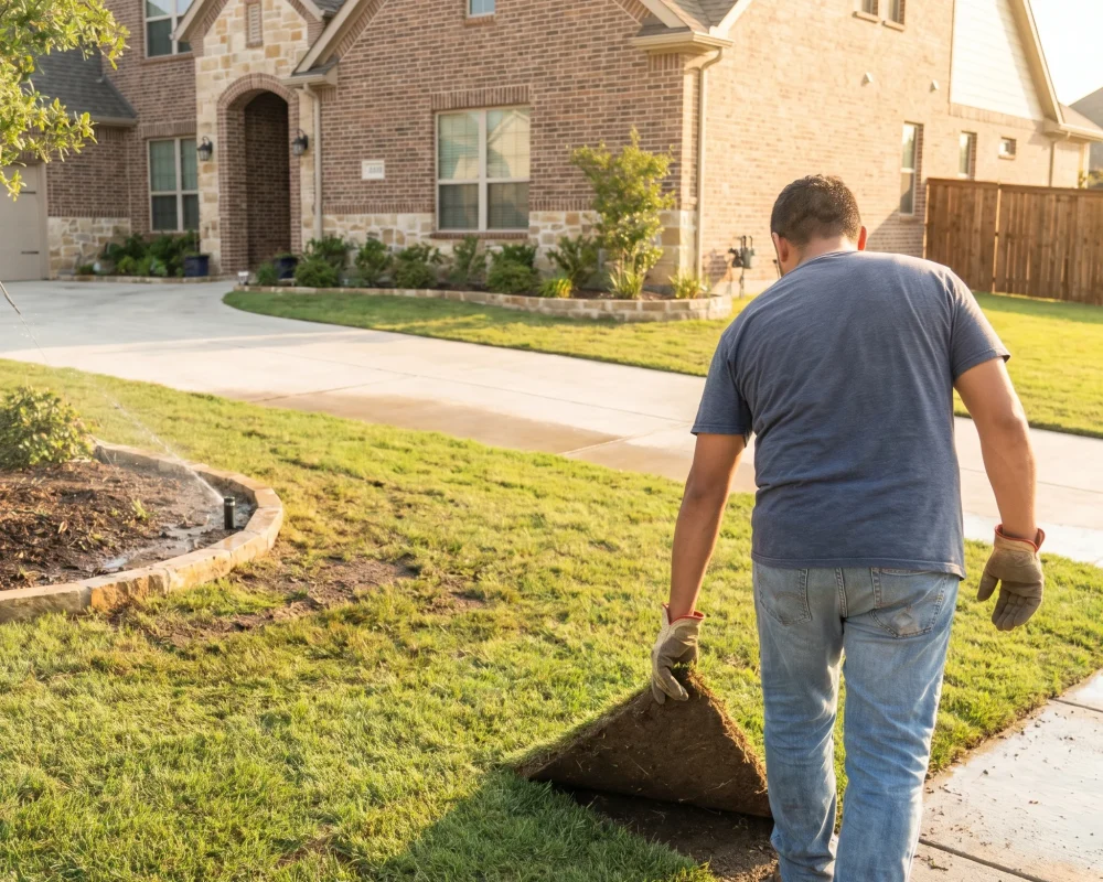 Sod Installation Services Aledo TX Black Hill Landscaping