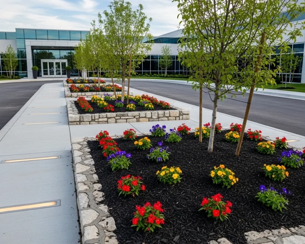 Landscape enhancements and capital improvement project in Fort Worth Texas