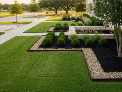 Managed commercial grounds maintenance in Fort Worth by Black Hill Landscaping