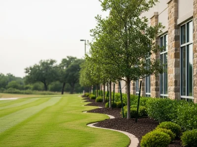 Commercial property landscape maintenance program in Fort Worth