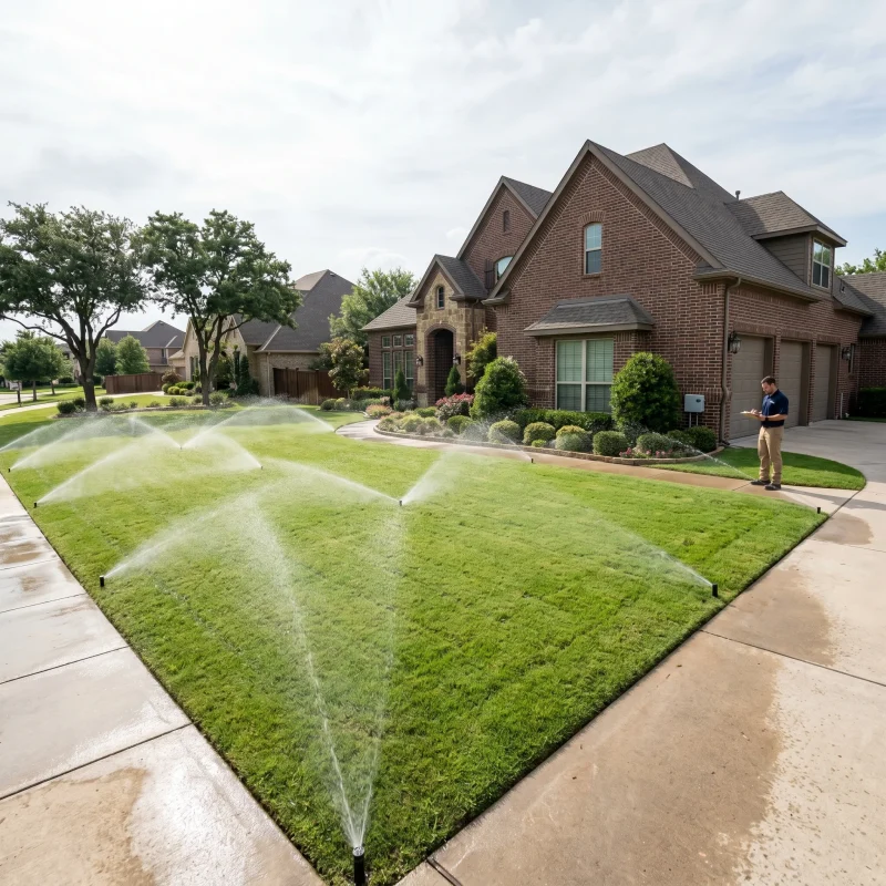 Irrigation Installation Colleyville TX Black Hill Landscaping