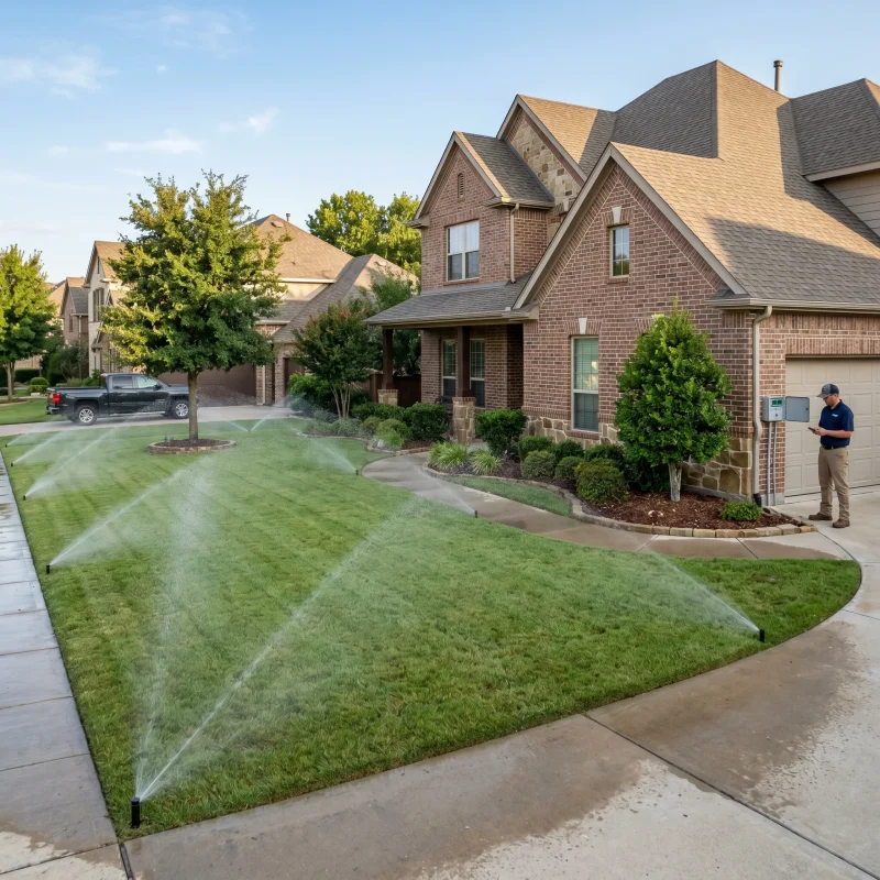 Sprinkler Installation Services Arlington TX Black Hill Landscaping