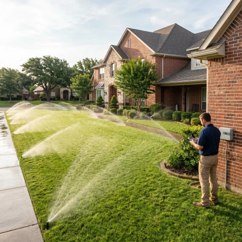 Sprinkler Installation Services Arlington TX Black Hill Landscaping