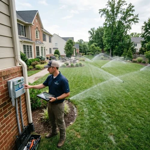 Sprinkler Installation Services Aledo TX Black Hill Landscaping
