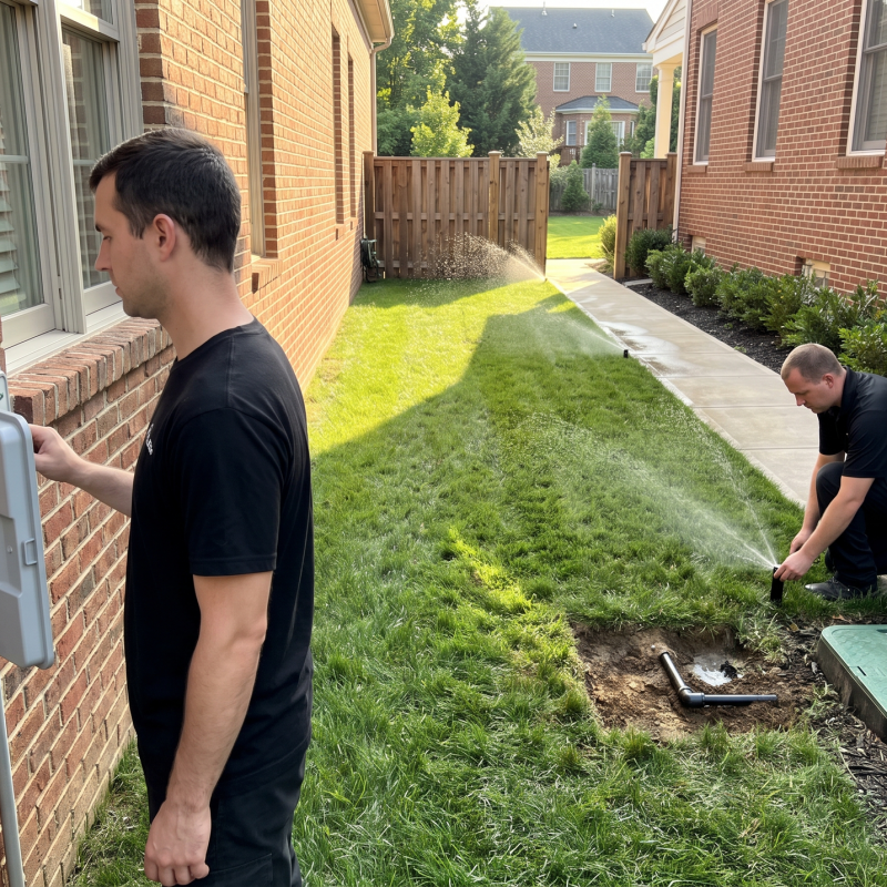 Sprinkler System Repair and Inspection Services Arlington TX Black Hill Landscaping