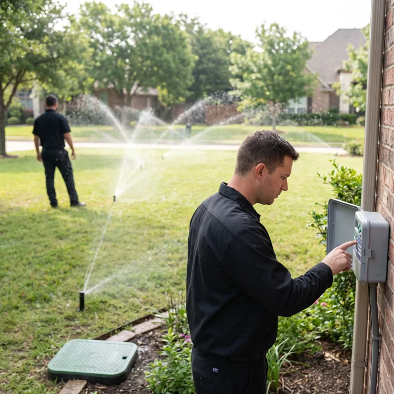 Sprinkler Repair and Inspection Services Southlake TX Black Hill Landscaping