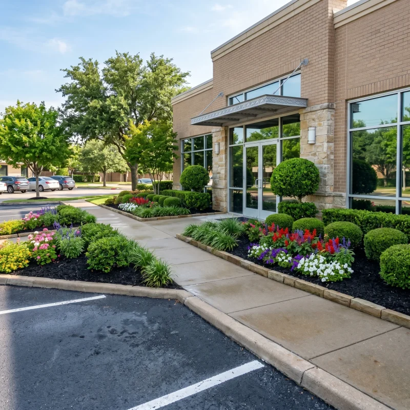 Commercial Landscape Maintenance Arlington TX Black Hill Landscaping