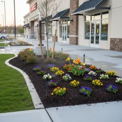Seasonal landscape refinement for Fort Worth commercial property